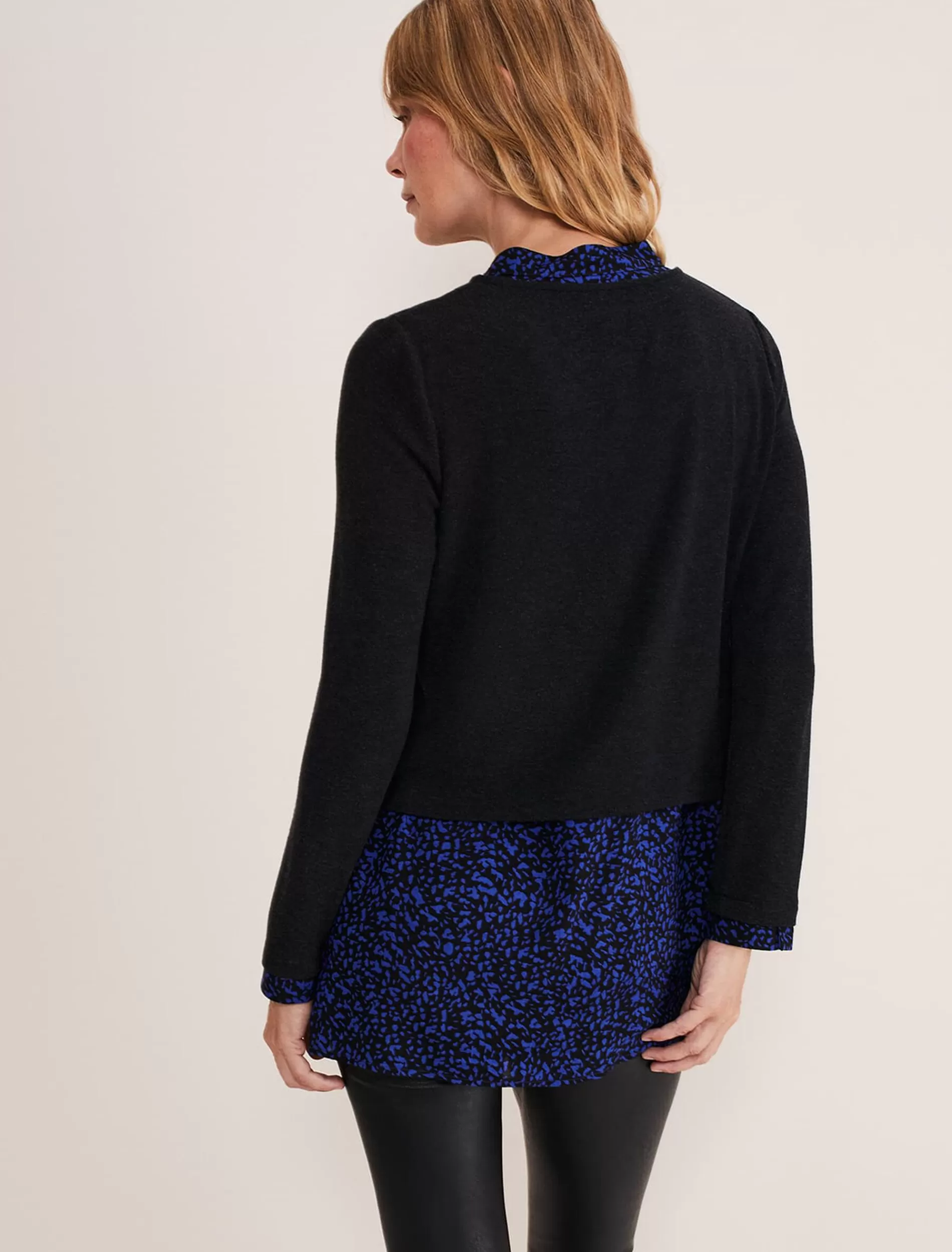 Phase Eight Avie Double Layer Top Cobalt/Black Store