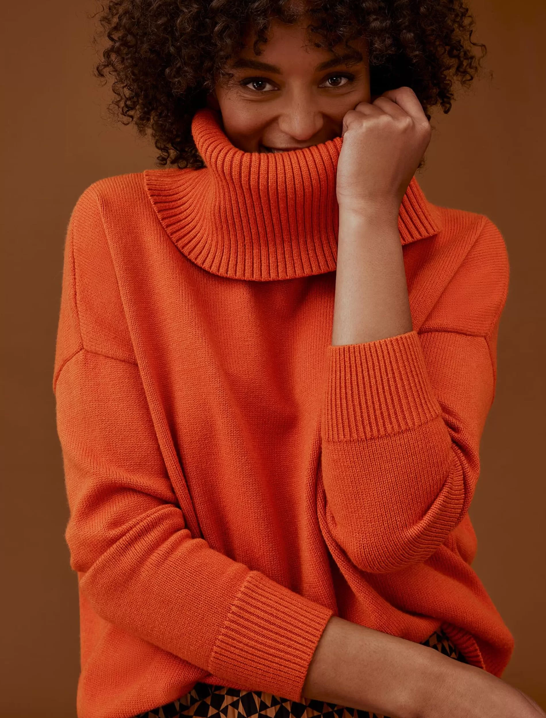 Phase Eight Eva Chunky Knit Orange Fashion