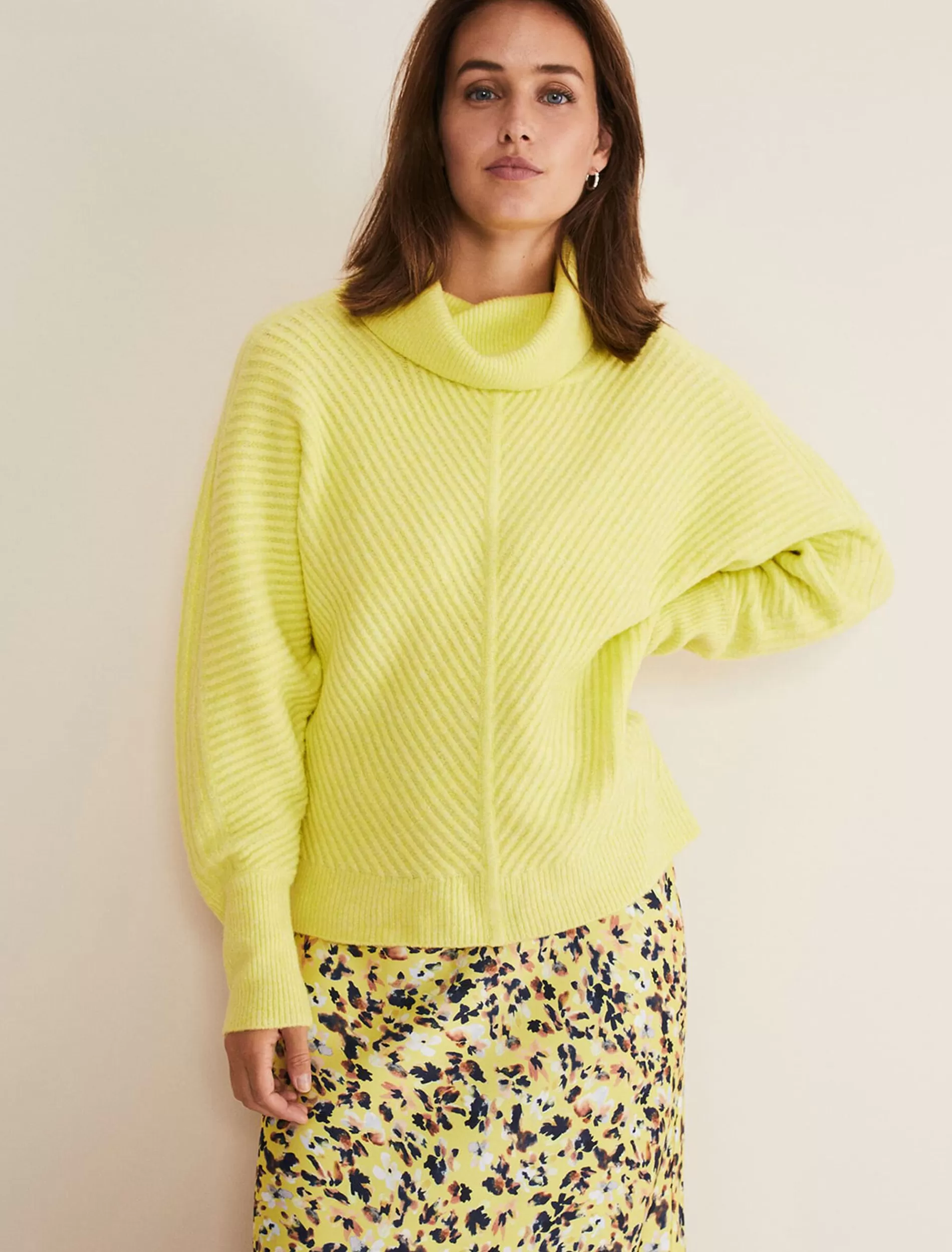 Phase Eight Filippa Cowl Neck Jumper Sherbet Hot
