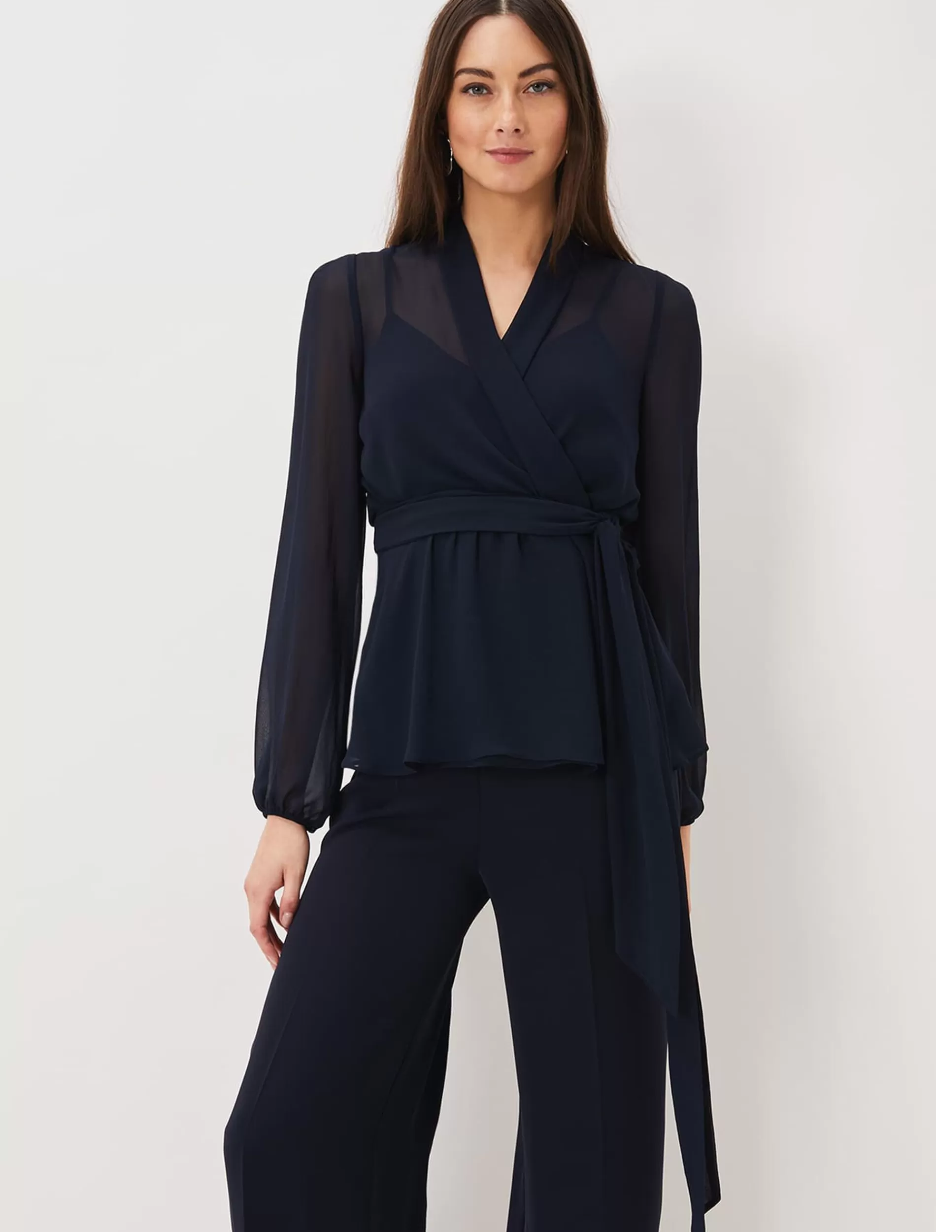 Phase Eight Florentine Co-Ord Top Navy Best Sale