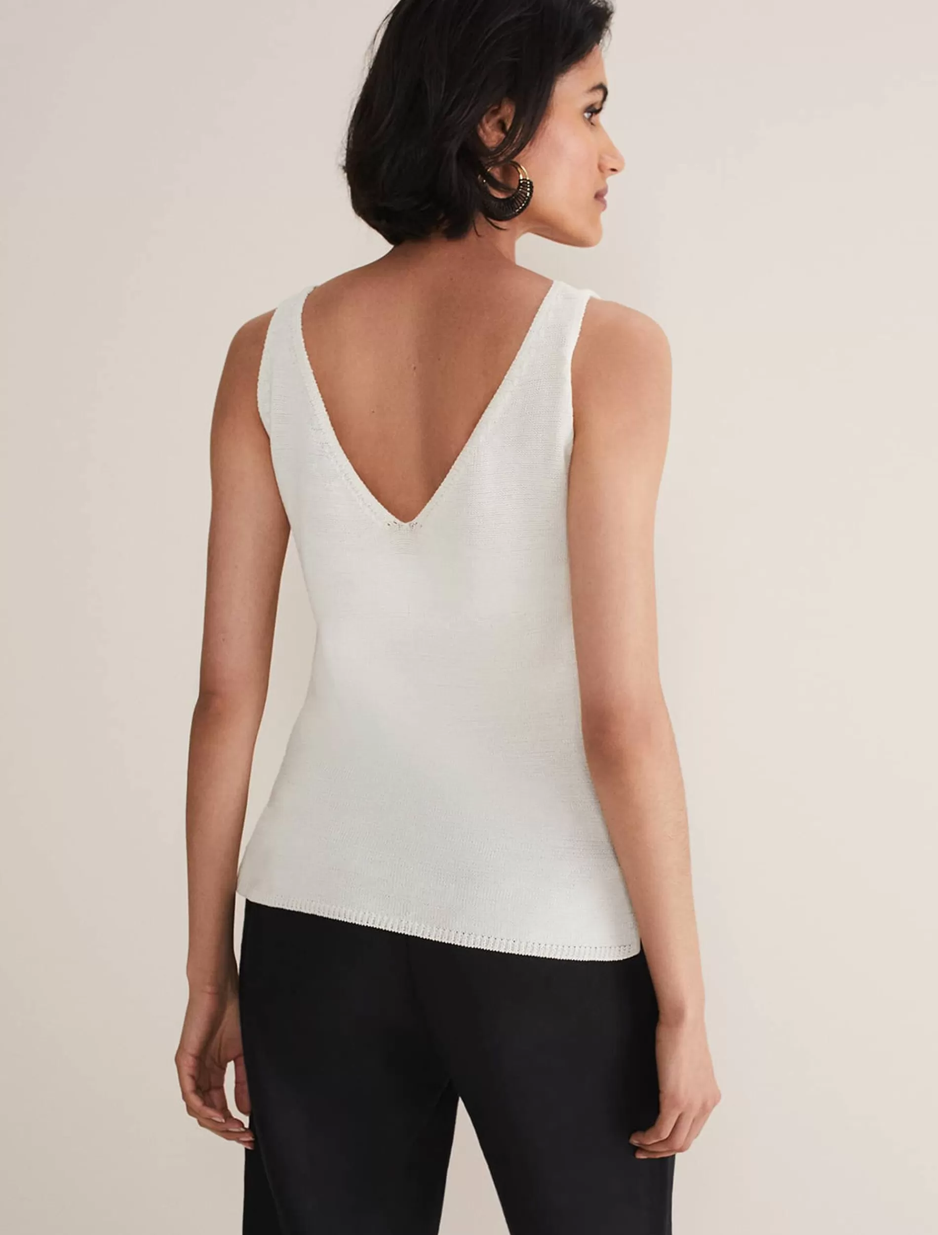 Phase Eight Freya Knitted Vest White Cheap