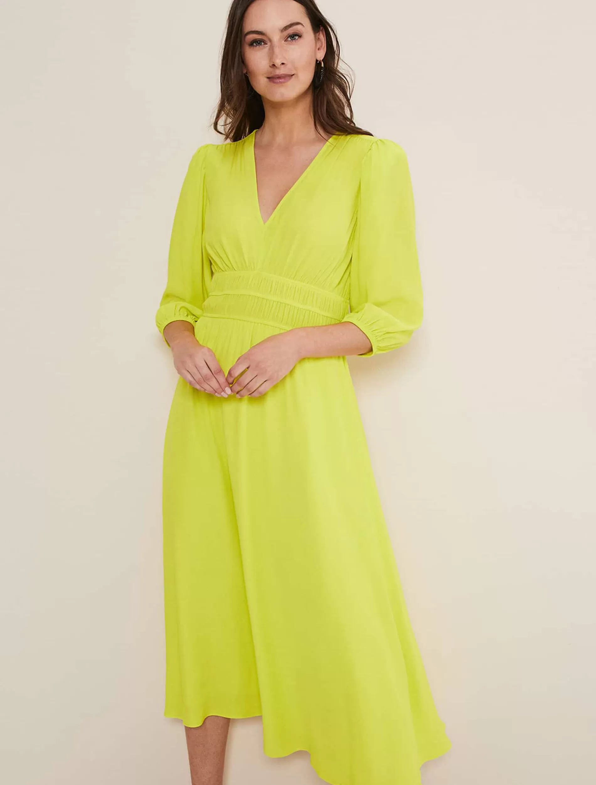 Phase Eight Lina A Line Midi Dress Lime Shop