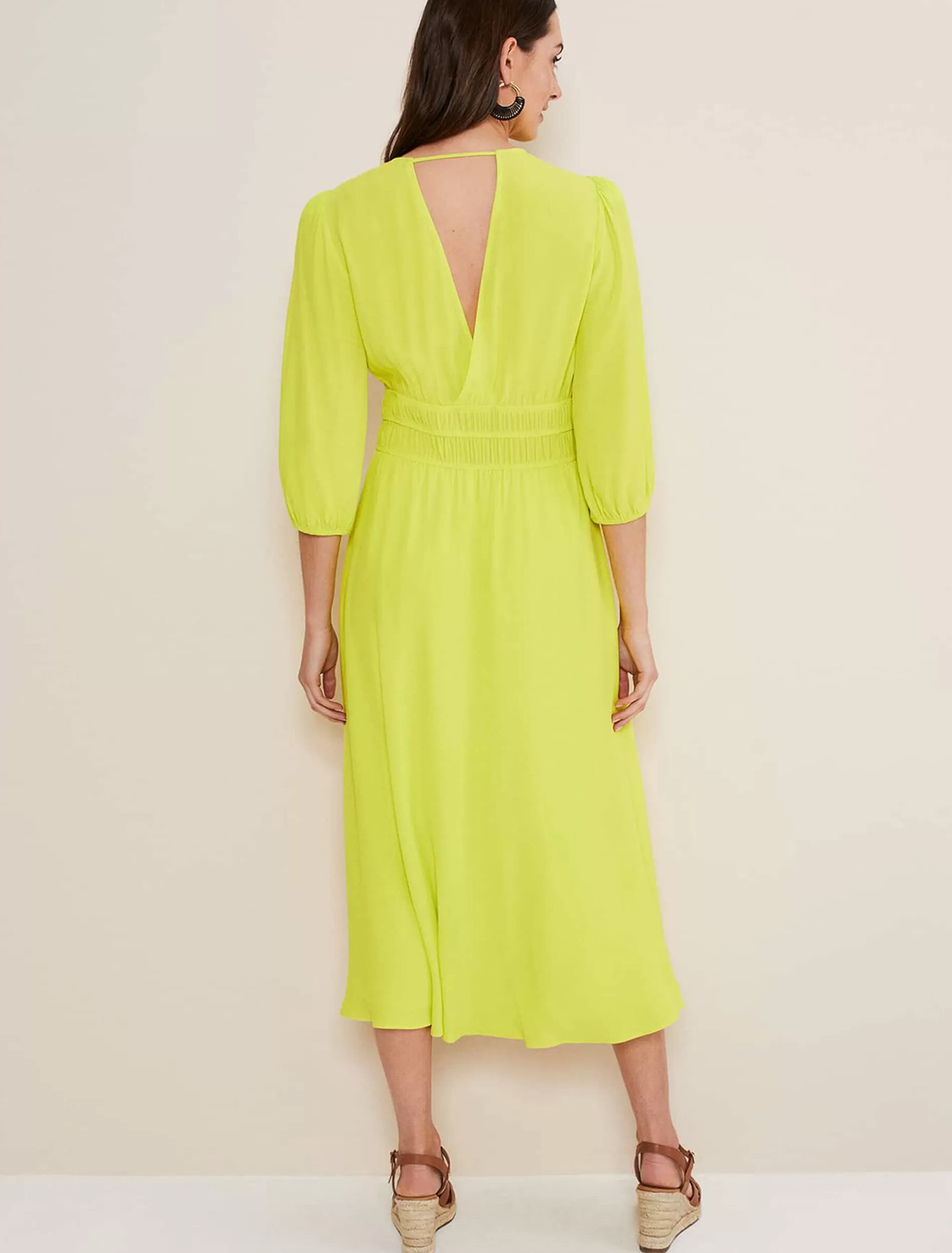 Phase Eight Lina A Line Midi Dress Lime Shop